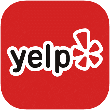 a logo of YELP